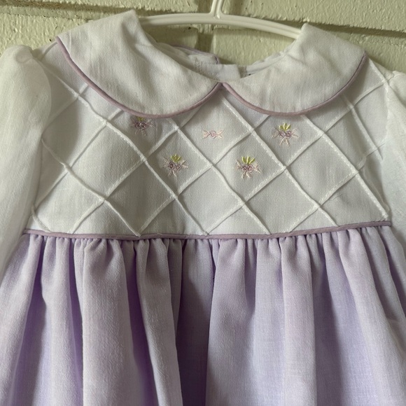 Vintage Embroidery Patterns Long Sleeve Dress - Picture 3 of 7